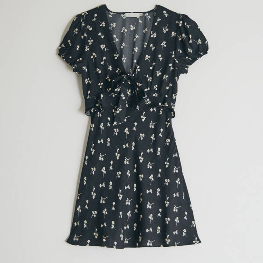 Need Supply Co. Black Flower Mini Dress